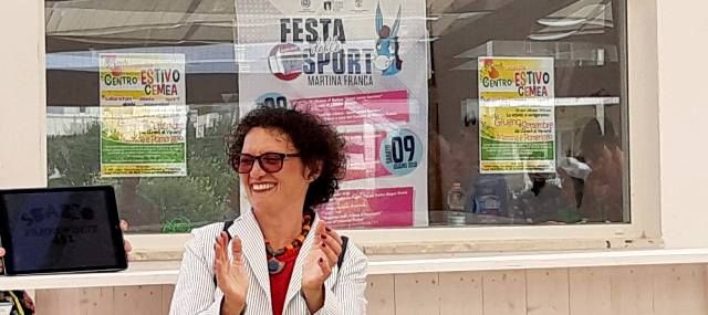 Tiziana Schiavone e i diversamente abili Tiziana Schiavone e i diversamente abili