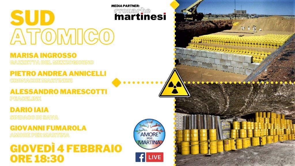 Rifiuti radioattivi: diretta Facebook