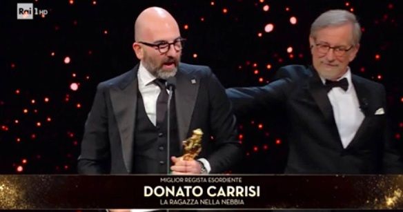 A Donato Carrisi il David di Donatello A Donato Carrisi il David di Donatello